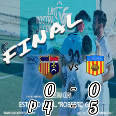 victoria CD Buñol ante Ribarroja en La Nostra Copa