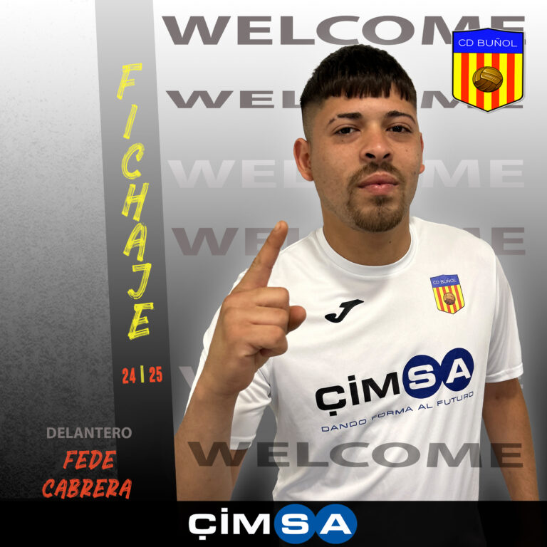 FICHAJES I FEDE CABRERA FIRMA POR EL CD BUÑOL!