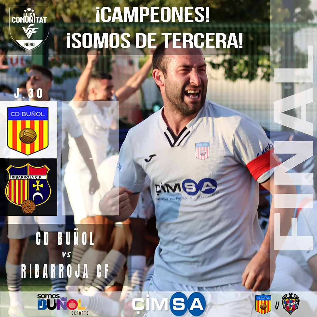 Campeón CD Buñol Lliga Comunitat